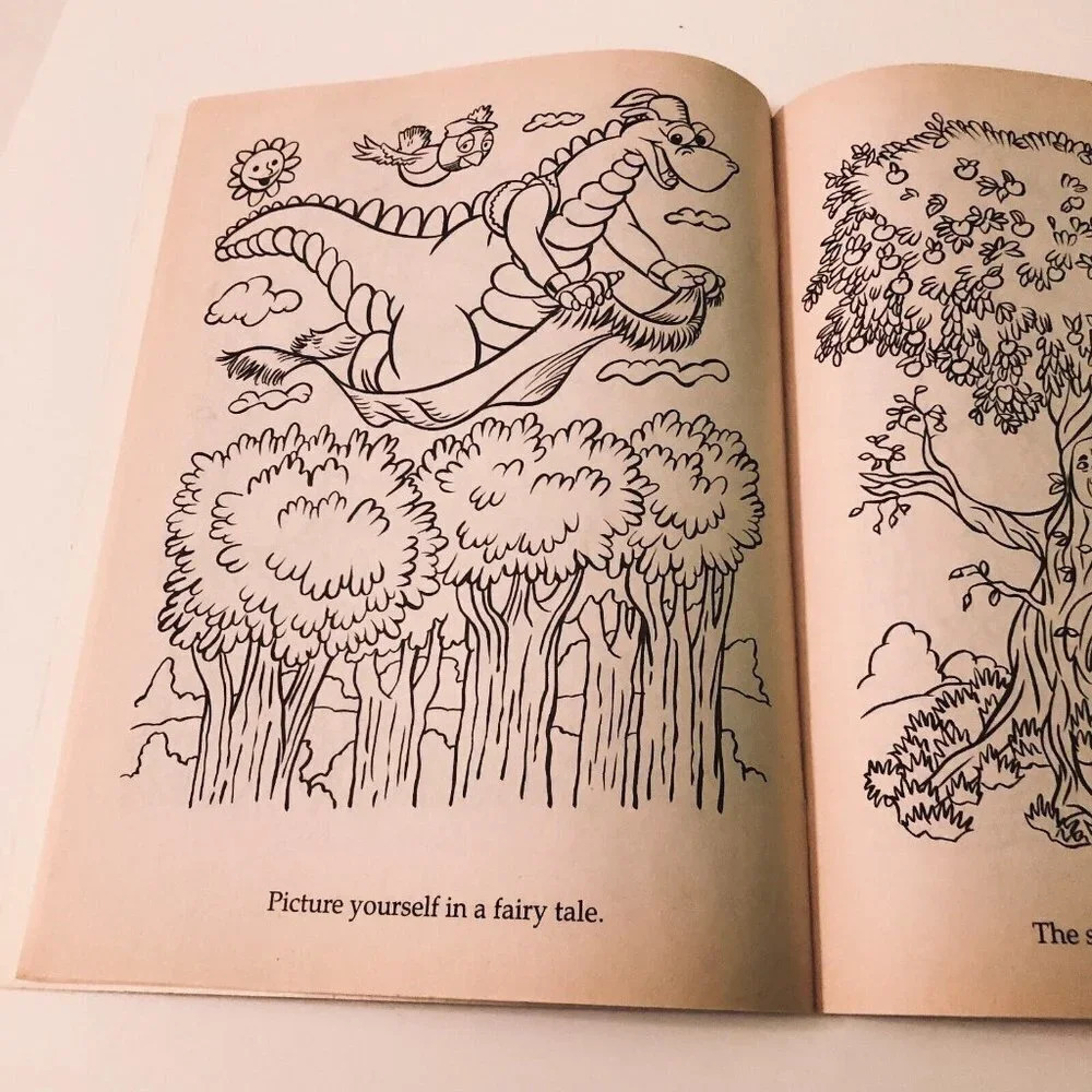 Vintage 1995 The  Adventures of Dudley The Dragon Coloring and Activity Books - Picture 16 of 16